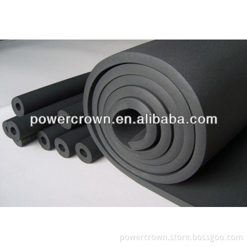 Black NBR foam rubber wall insulation sound proofing foam